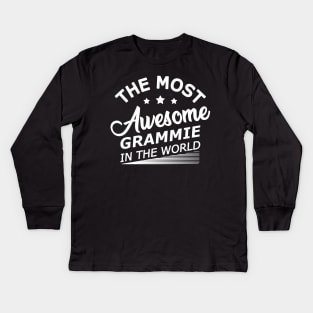 Grammie - The most awesome grammie in the world Kids Long Sleeve T-Shirt